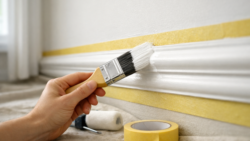 Vopsirea profilelor decorative: ce tip de vopsea și ce pași recomandați